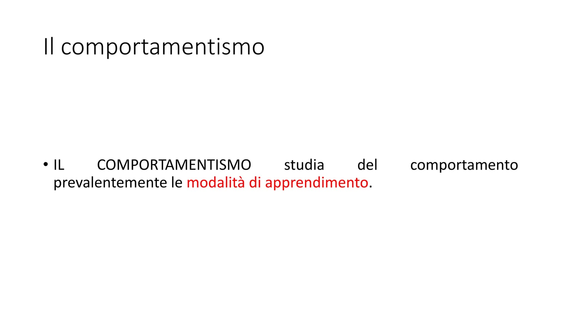 # IL COMPORTAMENTISMO Filosofia Astronomia Fisiologia Biologia
La psicologia (1879)
Strutturalismo
Funzionalismo
Riflessologia
e scuola
