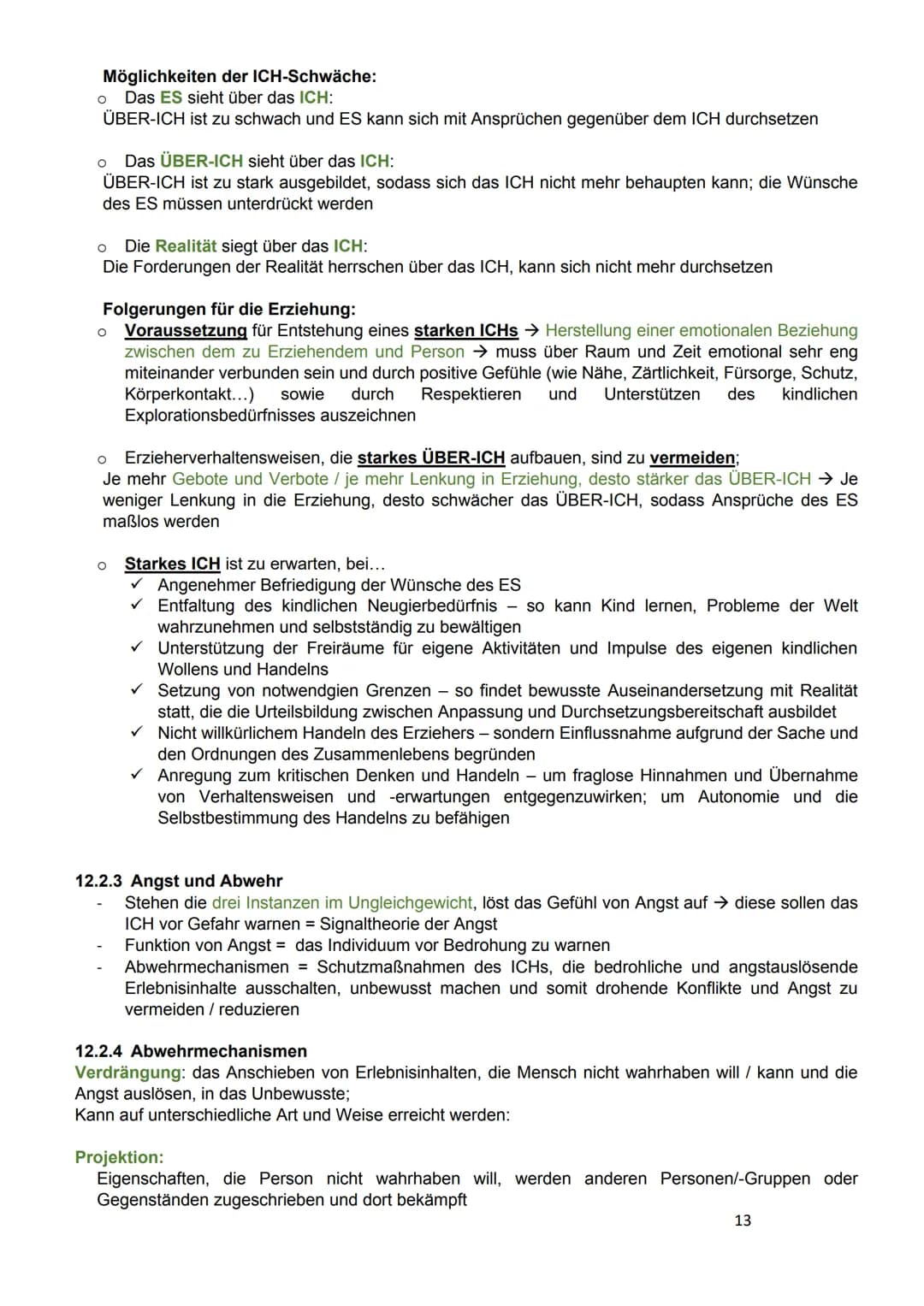 <h2>12.1 Grundannahmen der psychoanalytischen Theorie</h2>
<p>Die Theorie von Sigmund Freud umfasst eine Persönlichkeitstheorie und Entwick