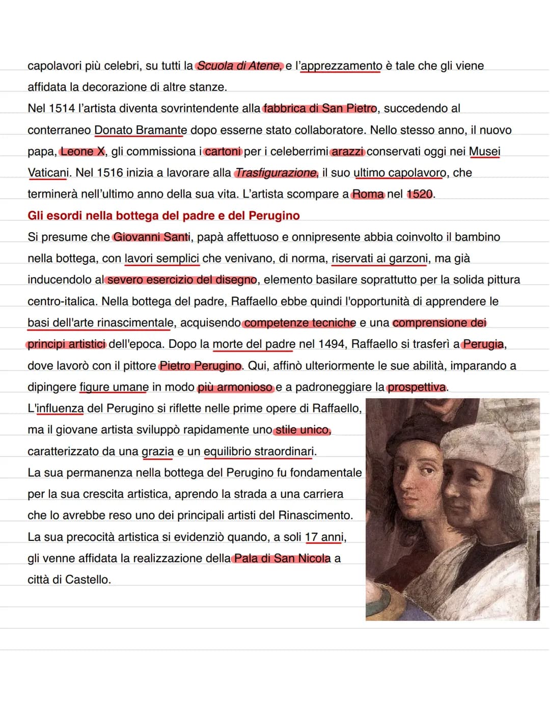 # Raffaello Sanzio
Contesto Storico
Raffaello, considerato uno dei più grandi artisti di tutti i tempi e tra i massimi interpreti del
conc