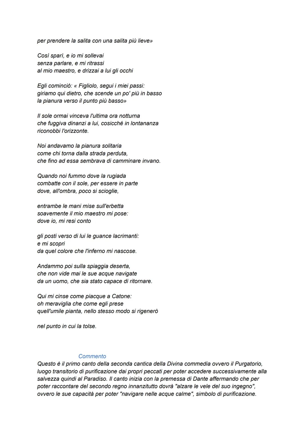 # Parafrasi primo canto del Purgatorio
Per percorrere le migliori acque
la navicella del mio ingegno alza le vele,
per lasciarsi dietro di