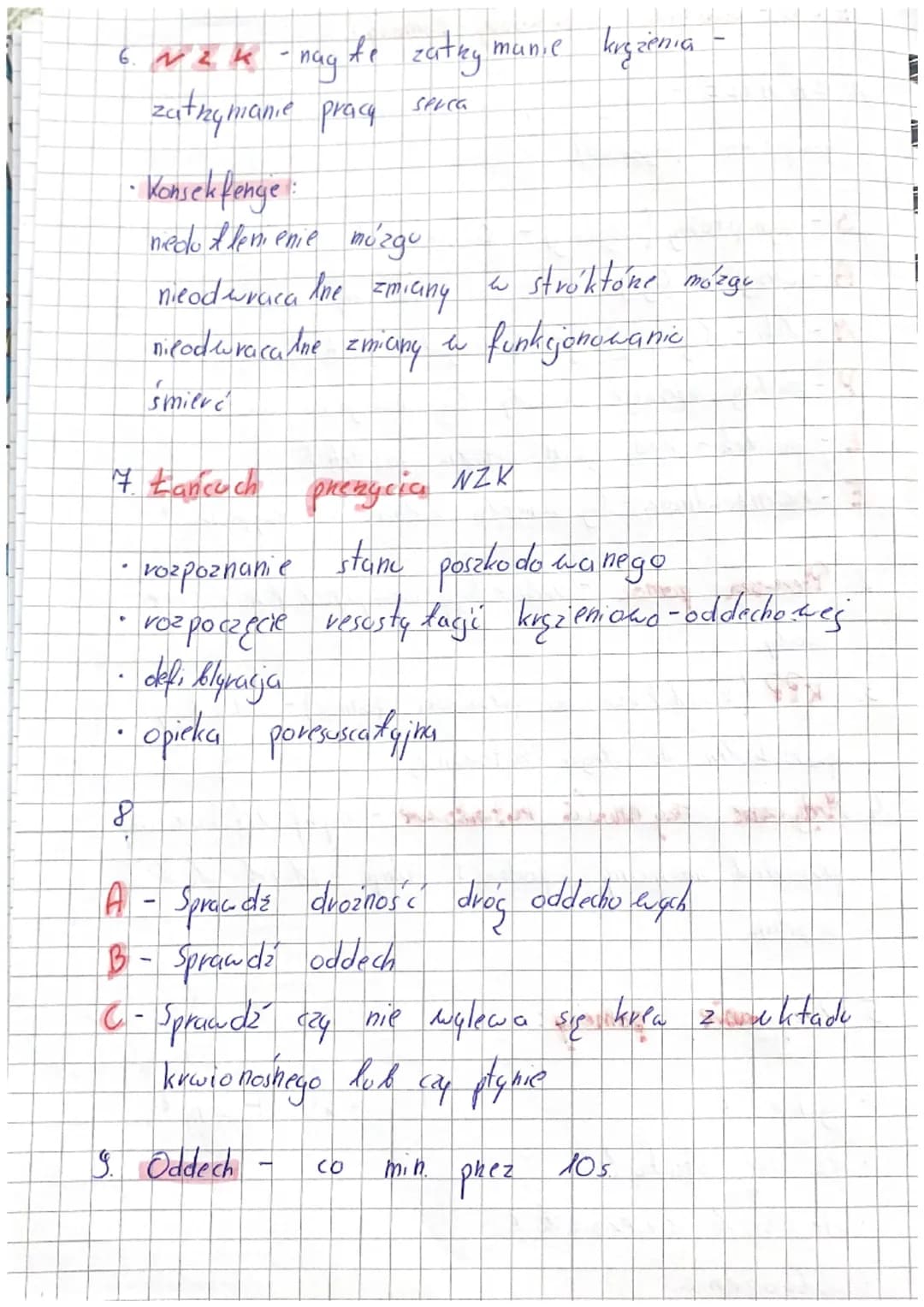 EDB-podstawy pierwszej pomocy
1. SAMPLE -nu lezy zapytać poszkodowanego na
początku (wywiad)
S- symptomy (objawy) - Co się stato ?
A-aler