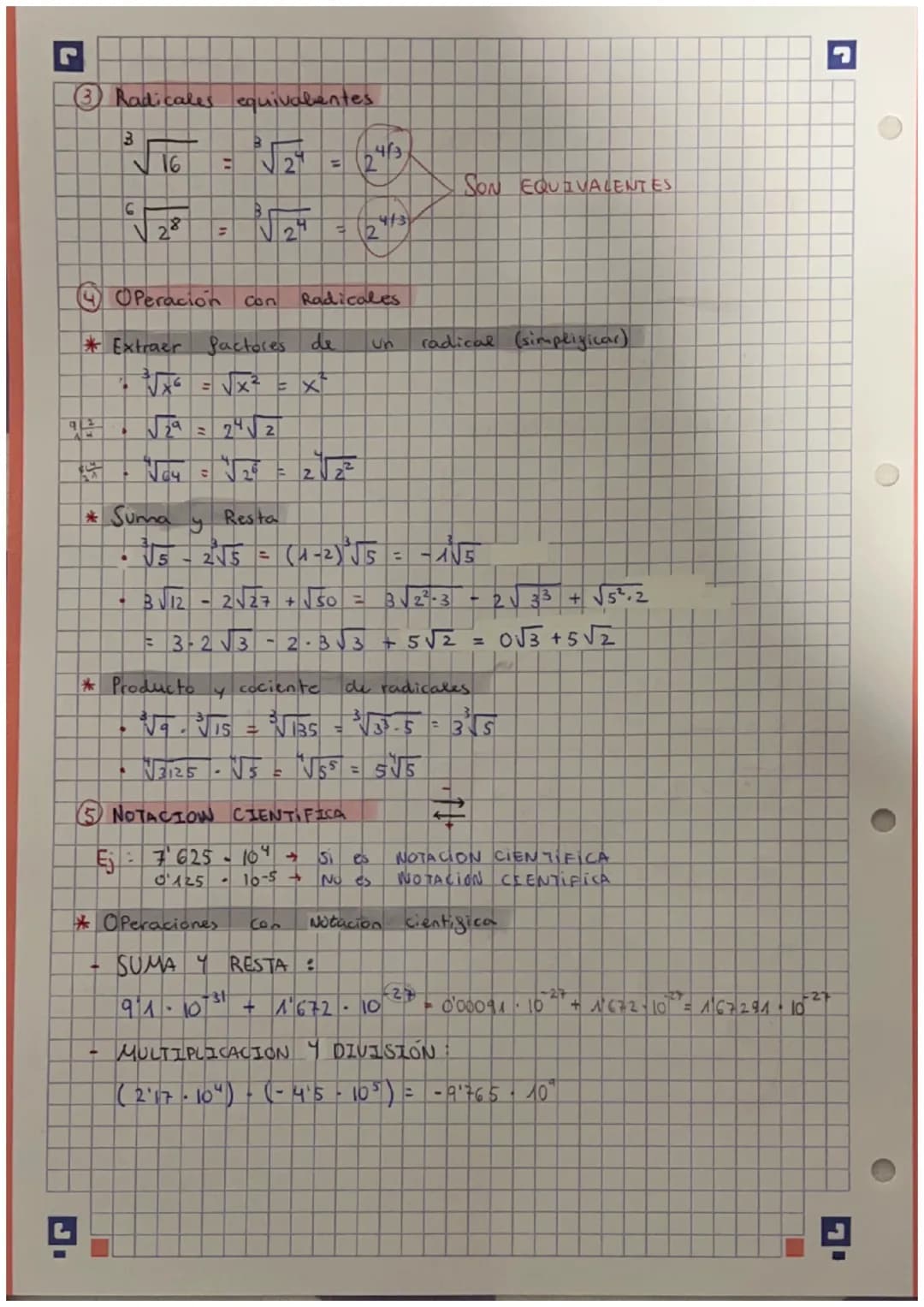 TEMA 2 : POTENCIAS Y RAICES
Potencias de exponente entero
$
\rightarrow a^n = \underbrace{a \cdot a \cdot a \cdot ... \cdot a}_{n \text{ v