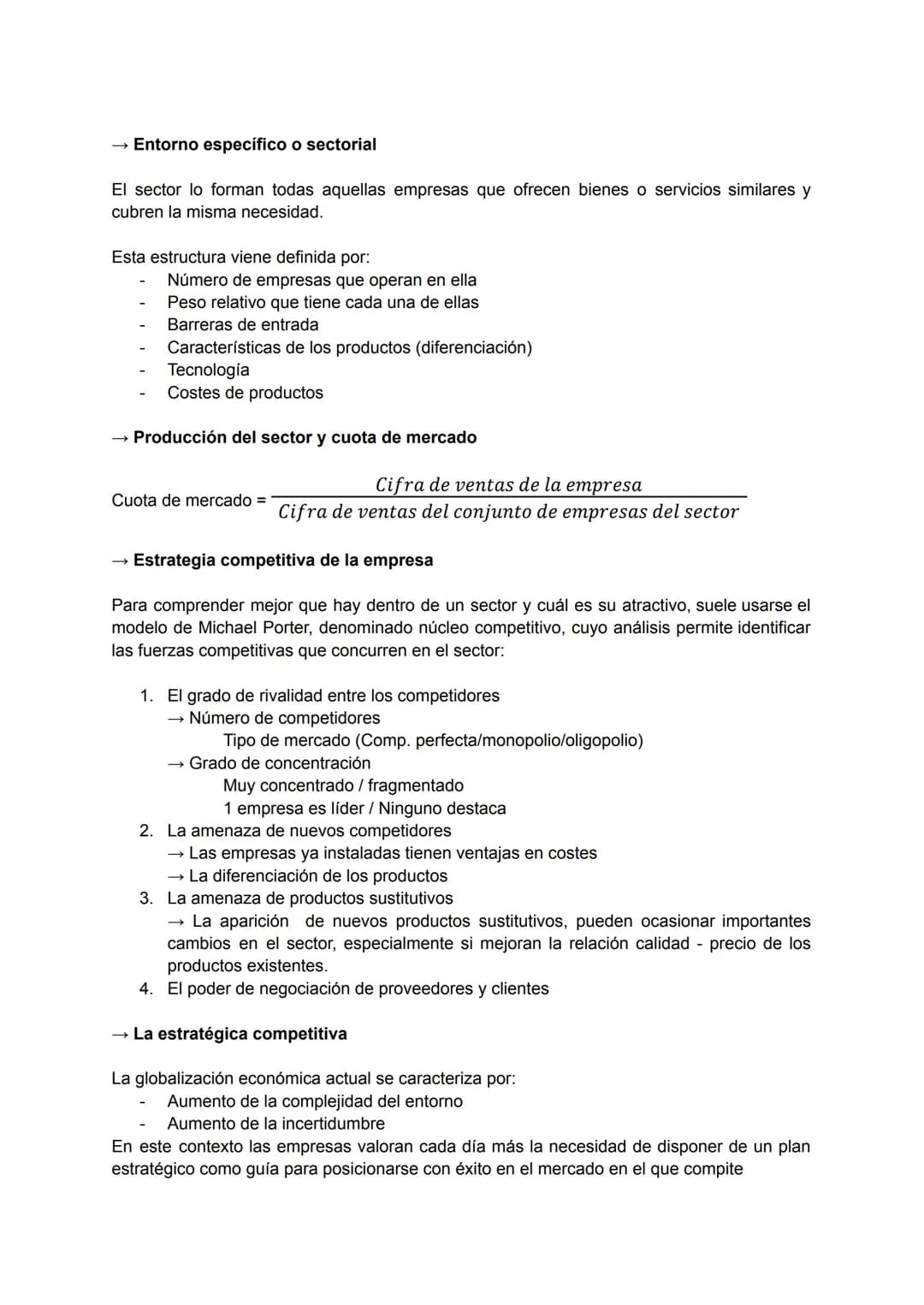 - Clasificación de las empresas
- Sector
- Primario → Naturaleza
- Secundario → Conversión de materias primas
- Terciario → Servicios