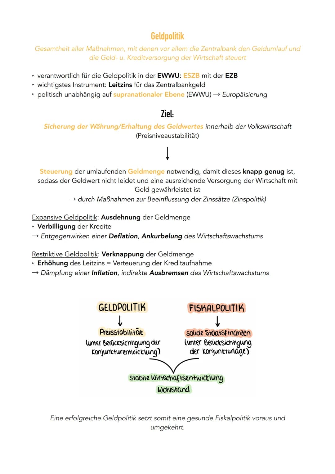 # Q2.1 Konjunkturanalyse & Konjunkturpolitik
Herausforderungen prozessorientierter Wirtschaftspolitik
## Glossar - Wirtschaftspolitik
Mark