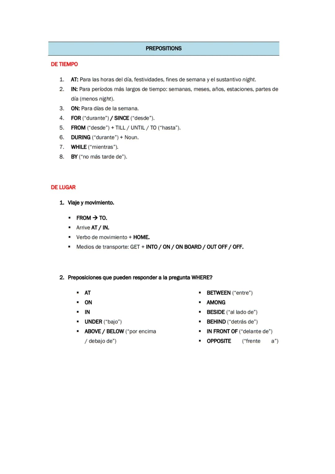 # VERB TENSES
PRESENT TENSES
- PRESENT SIMPLE
+: Sujeto + verbo (+s).
-: Sujeto + don't/doesn't + verbo.
?: Wh- + do / does + sujeto +
