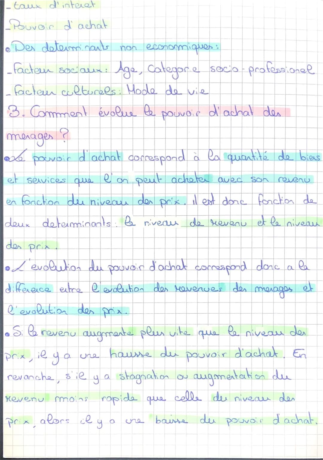 Economie
Chap 6
Arbitrage entre consommation et épargne
des ménages
1. L'arbitrage entre consommation et épargne des
merages:
- Le revenu di