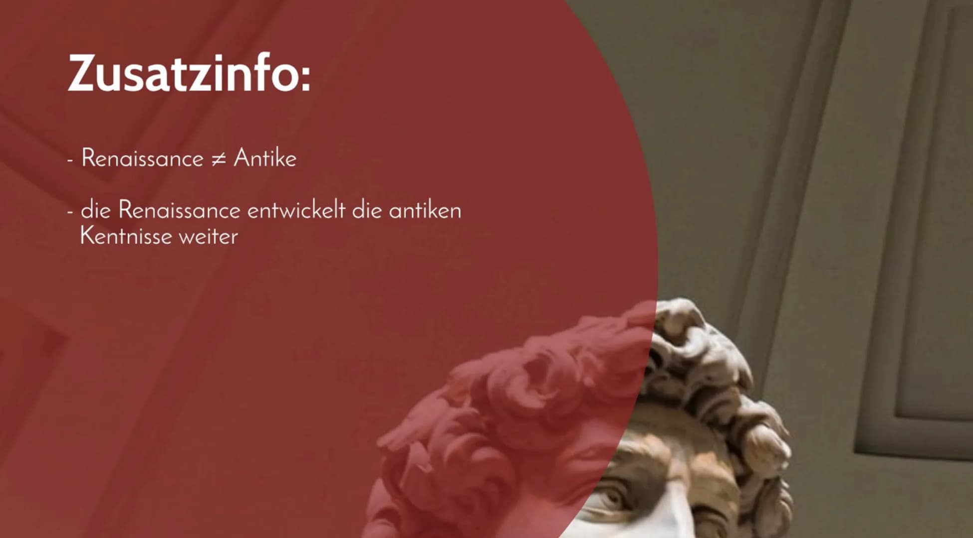 # Die Renaissance
Pia Rothenburg
Begriff:
Renaissance
Architektur
von Antike zur
Renaissance
Malerei
Menschenbild
Inhalt
Zusammenfas
