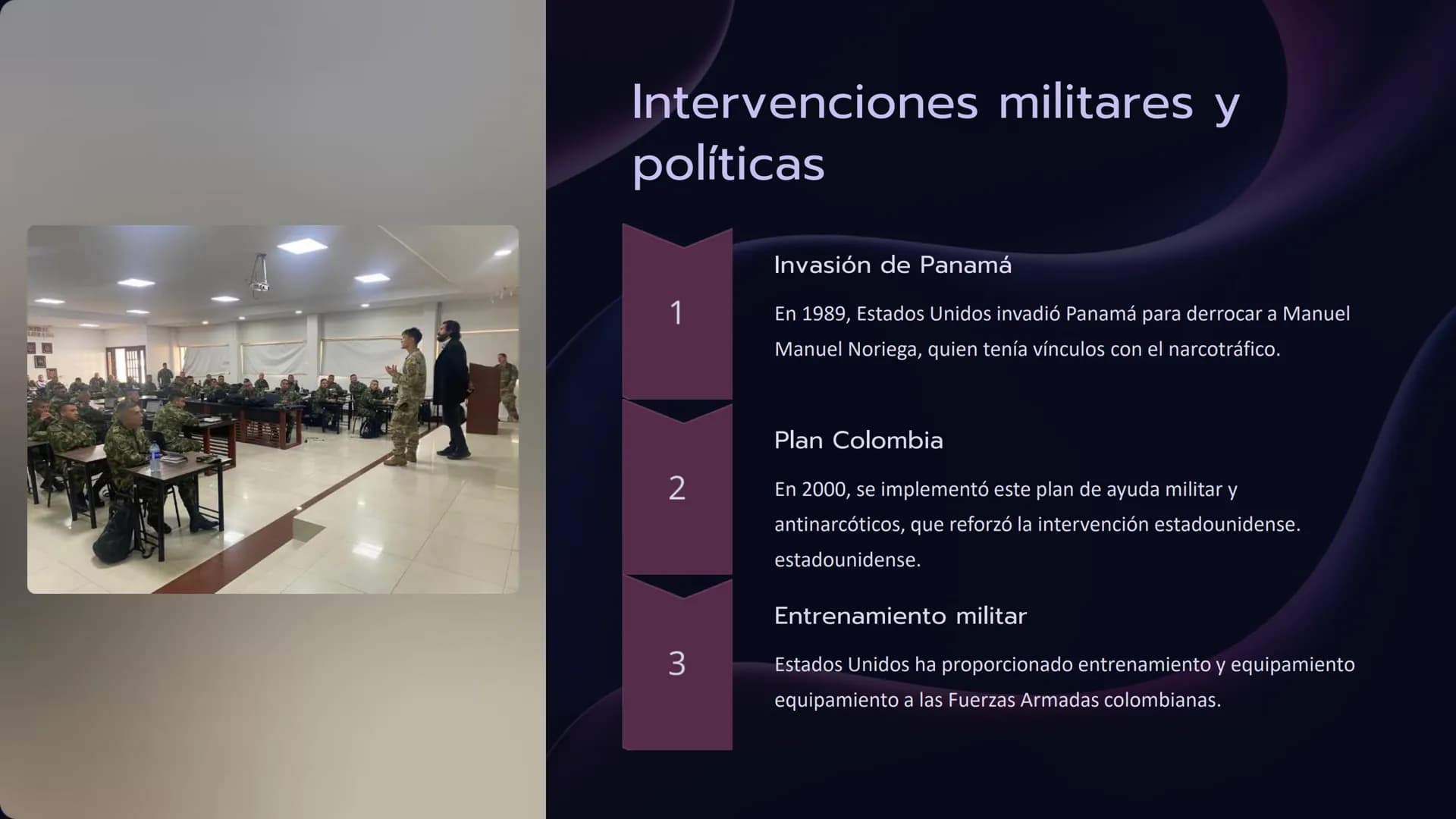 # Relaciones de
# Colombia con
# Estados Unidos
Colombia y Estados Unidos comparten una historia compleja de
influencia e intervención es