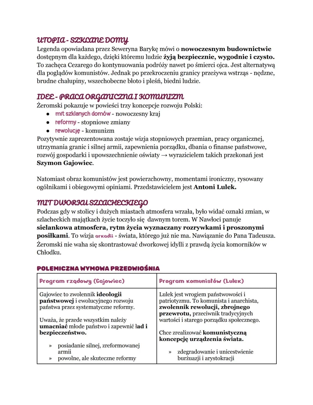 # PRZEDWIOŚNIE
rodzaj literacki: epika
gatunek literacki: powieść polityczna
czas i miejsce akcji:
Czas akcji części pierwszej jest wyznac