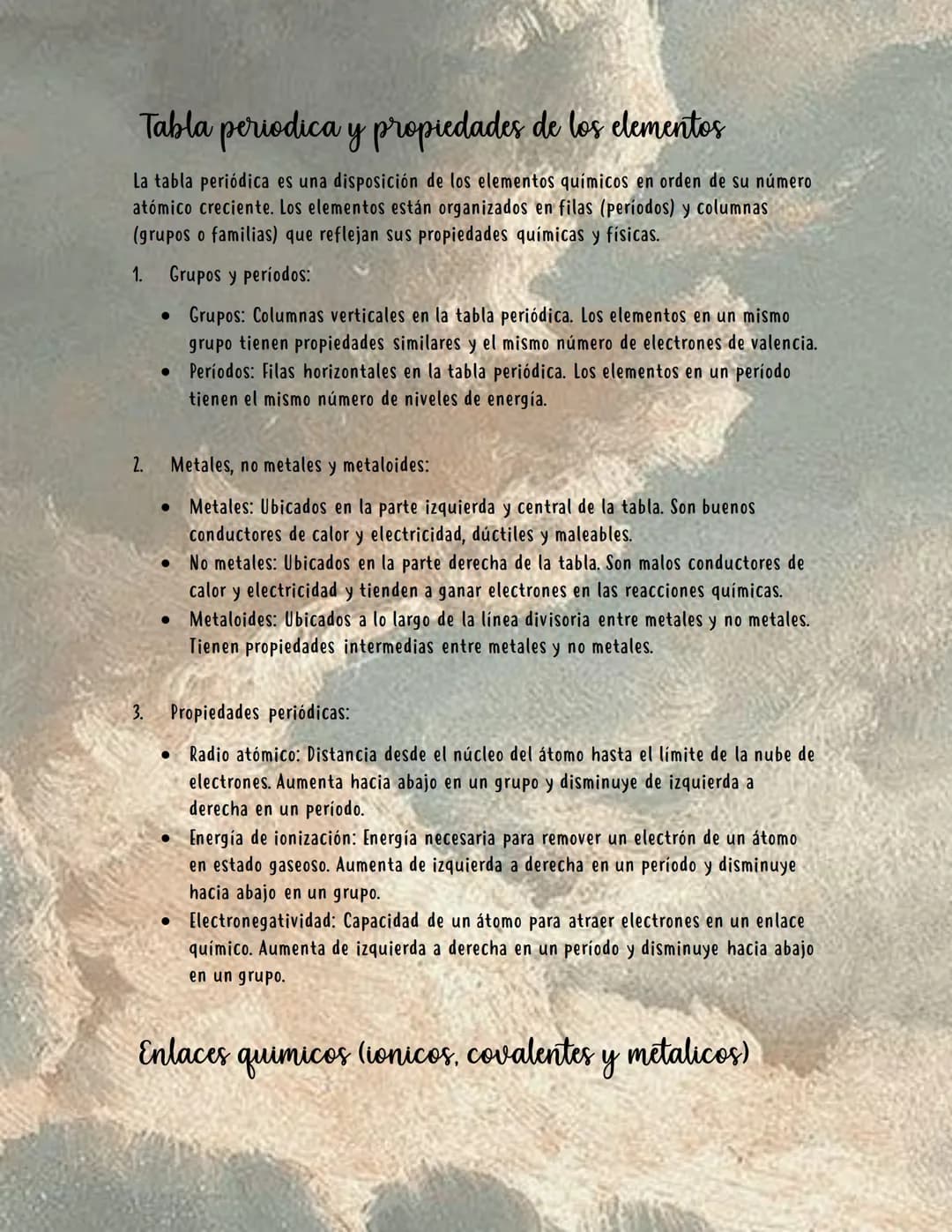 # QUÍMICA BÁSICA
La química es la ciencia que estudia la composición, estructura y propiedades de la
materia, así como los cambios que ésta