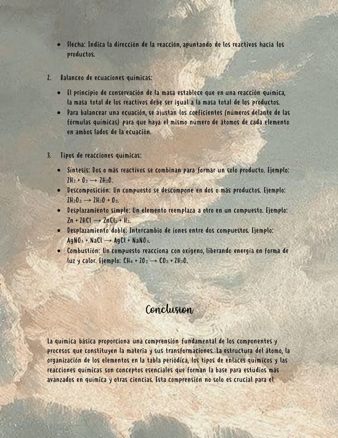 # QUÍMICA BÁSICA
La química es la ciencia que estudia la composición, estructura y propiedades de la
materia, así como los cambios que ésta