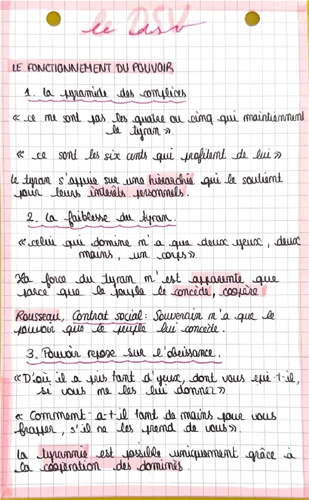 # le Dsv
LES CAUSES DE LA SERVITUDE VOLONTAIRE
1. C'habitude
« La première raison de la servitude volontaire,
c'est l' habitude».
Les ho
