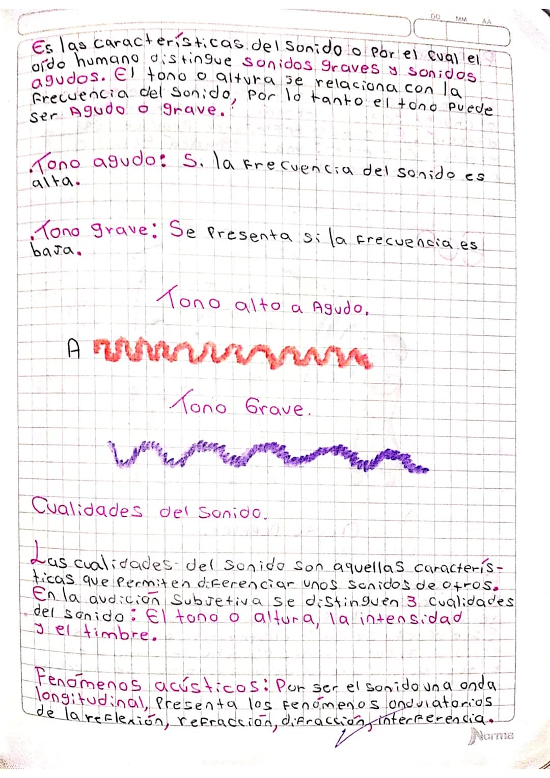 # El sonido.
Se origina Por la vibración de un objeto.
## Cualidades del sonido:
* Timbre: Es la cualidad que nos permite distinguir
Un