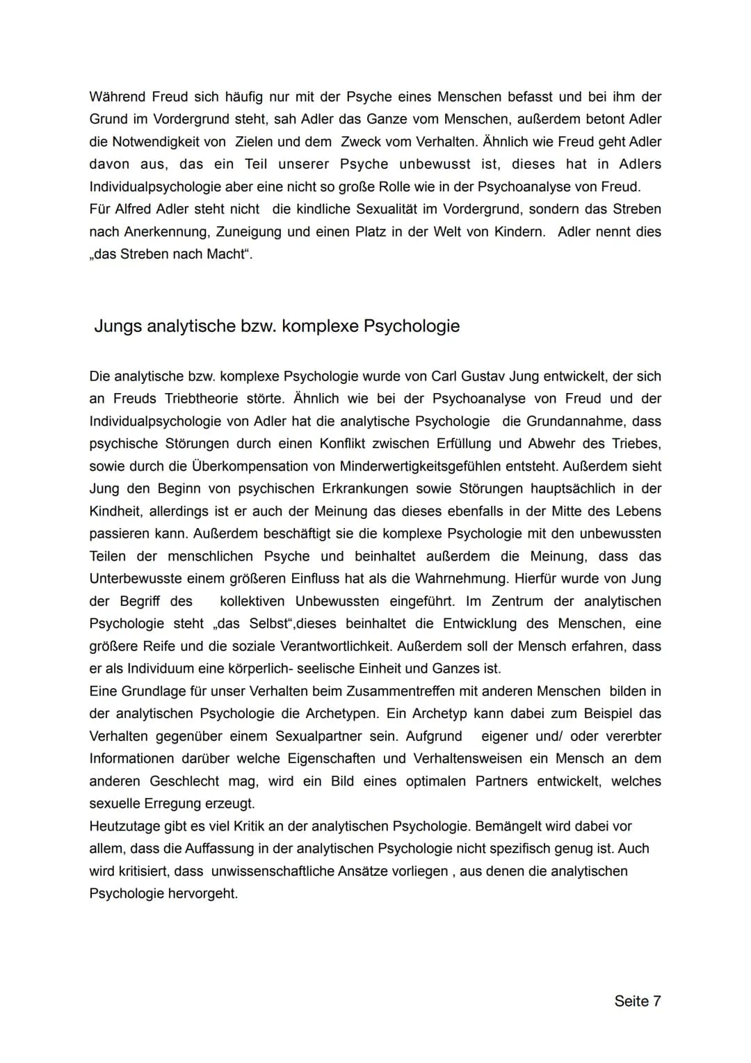 # Die Tiefenpsychologie
Seite 1 Inhaltsverzeichnis mit Angabe der Seite
Die Tiefenpsychologie
1
Inhaltsverzeichnis mit Angabe der Seite
2