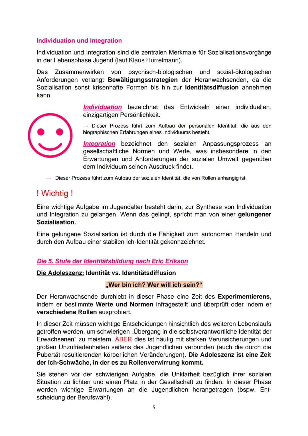 # PP Lernzettel:
Thema:
„Entwicklungs- und Sozialisationsprozesse von Jugendlichen und
jungen Erwachsenen verstehen"
Das Jugendalter
frü