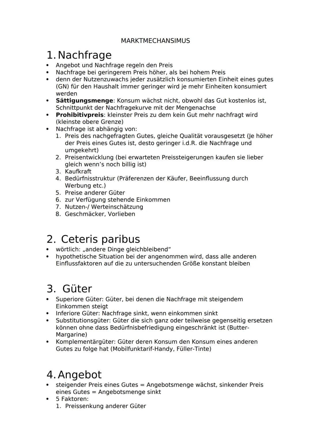 # MARKTMECHANSIMUS
1. Nachfrage
* Angebot und Nachfrage regeln den Preis
* Nachfrage bei geringerem Preis höher, als bei hohem Preis
*