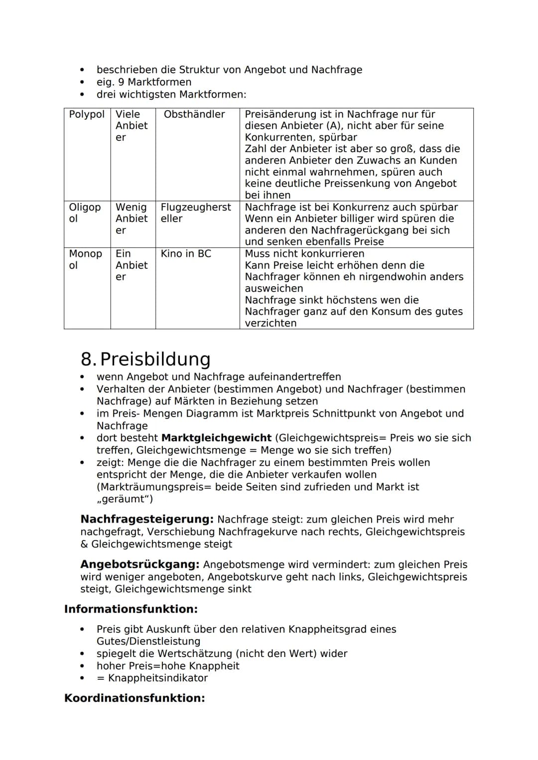 # MARKTMECHANSIMUS
1. Nachfrage
* Angebot und Nachfrage regeln den Preis
* Nachfrage bei geringerem Preis höher, als bei hohem Preis
*