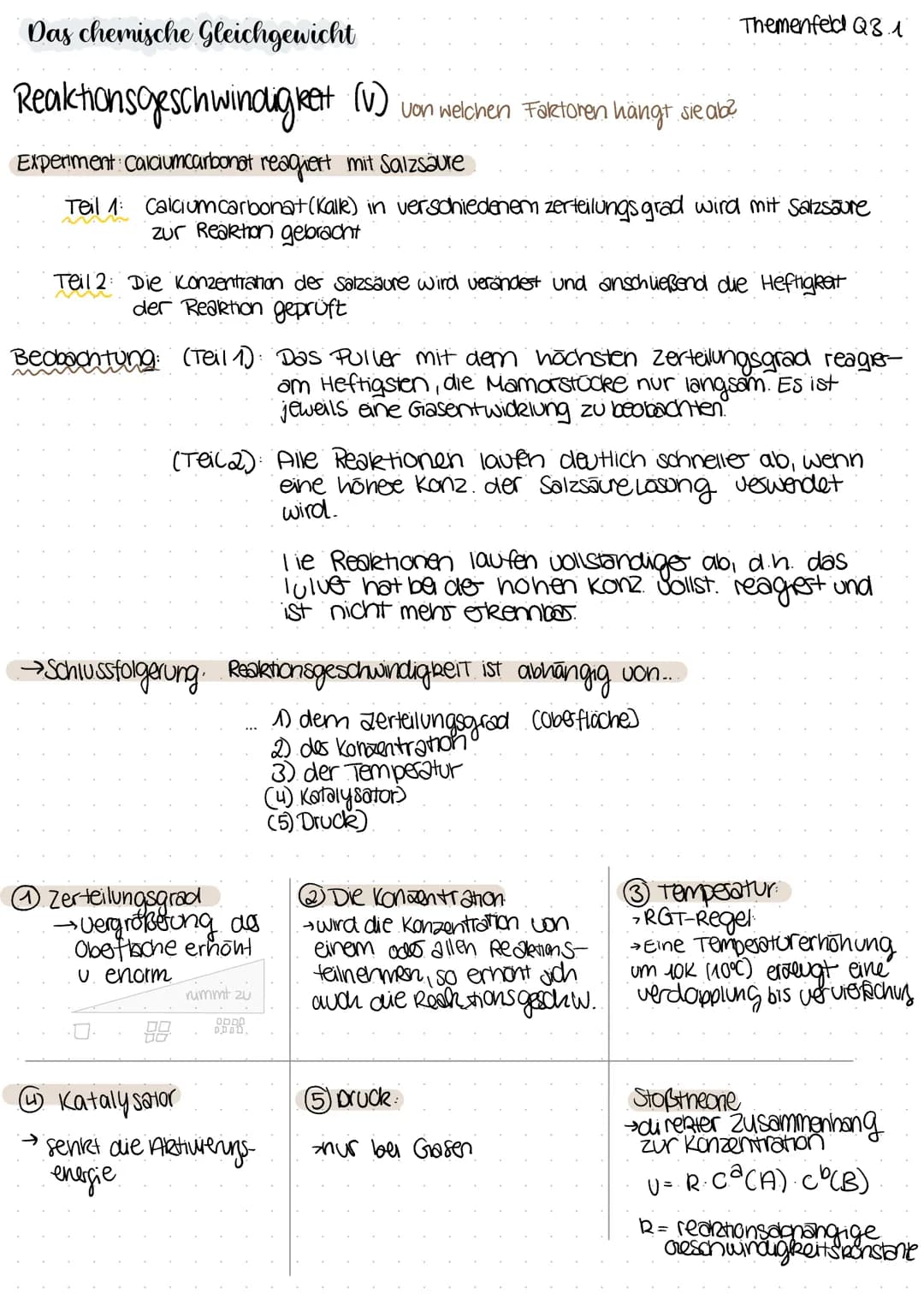 # Das chemische Gleichgewicht
Themenfeld
Q3.1
Das chemische Gleichgewicht ist ein besonderer, stabiler und zeitunabhängiger Zustand
eines