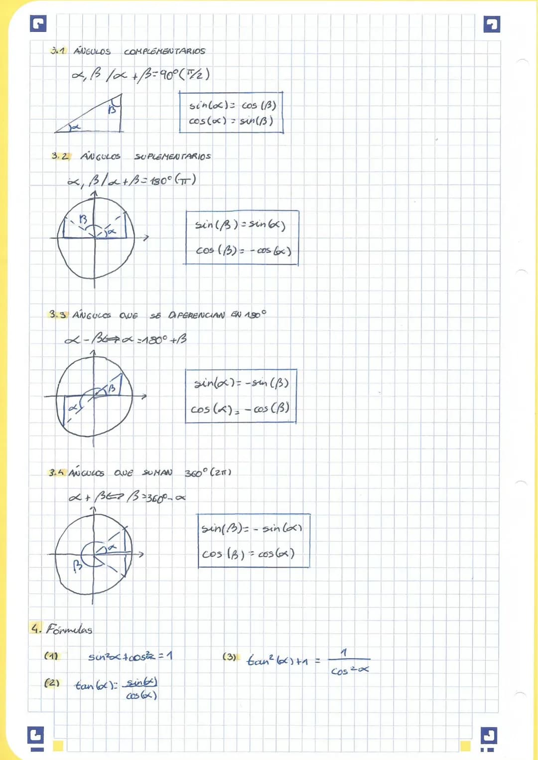 TEMA 3: Trigonometria
1. Razones trigorométricos de on ángulo agudo
1.1 INTRODUCCIÓN
unidades de α
groeks sexagesimales
radians
1°=60'