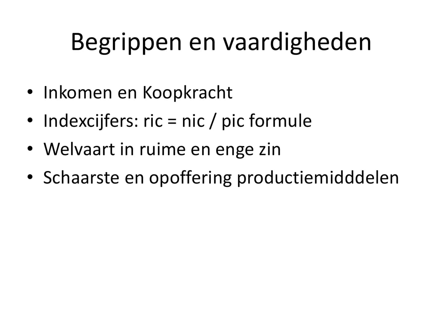 # Economie Integraal HAVO 1
# Hoofdstuk 1 Schaarste en welvaart
Van Vlimmeren Begrippen en vaardigheden
• Inkomen en Koopkracht
• Indexci