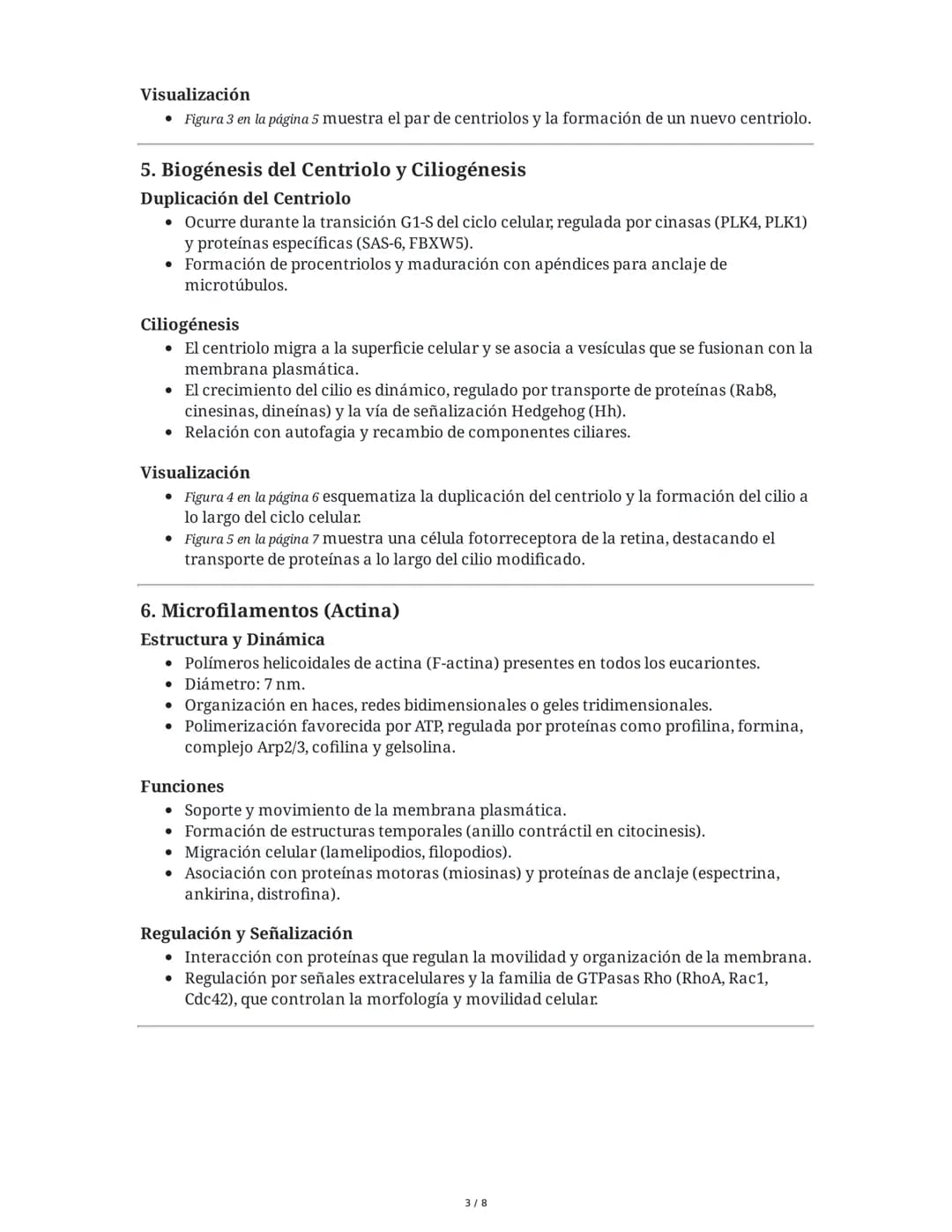 El Citoesqueleto: Un Componente Fundamental en la
Arquitectura y Fisiología Celular
Resumen General
El citoesqueleto es una red dinámica de
