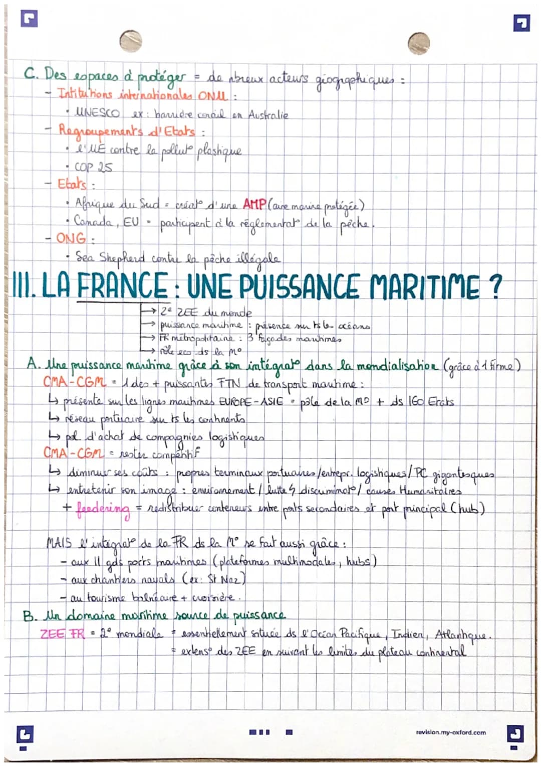 # CHAPITRE1: MERS & OCEANS
INTRO:
71% de la
surface du globe
90% des échanges
de marchandises de la planète
→ maritimisation = processus