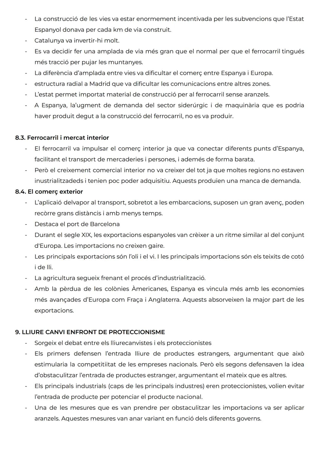 TRANSFORMACIONS AGRÀRIES I PROCÉS INDUSTRIAL (1833-1900)
1. L'AGRICULTURA, ENTRE LA REFORMA I L'ESTANCAMENT
- L'endarreriment econòmic espa