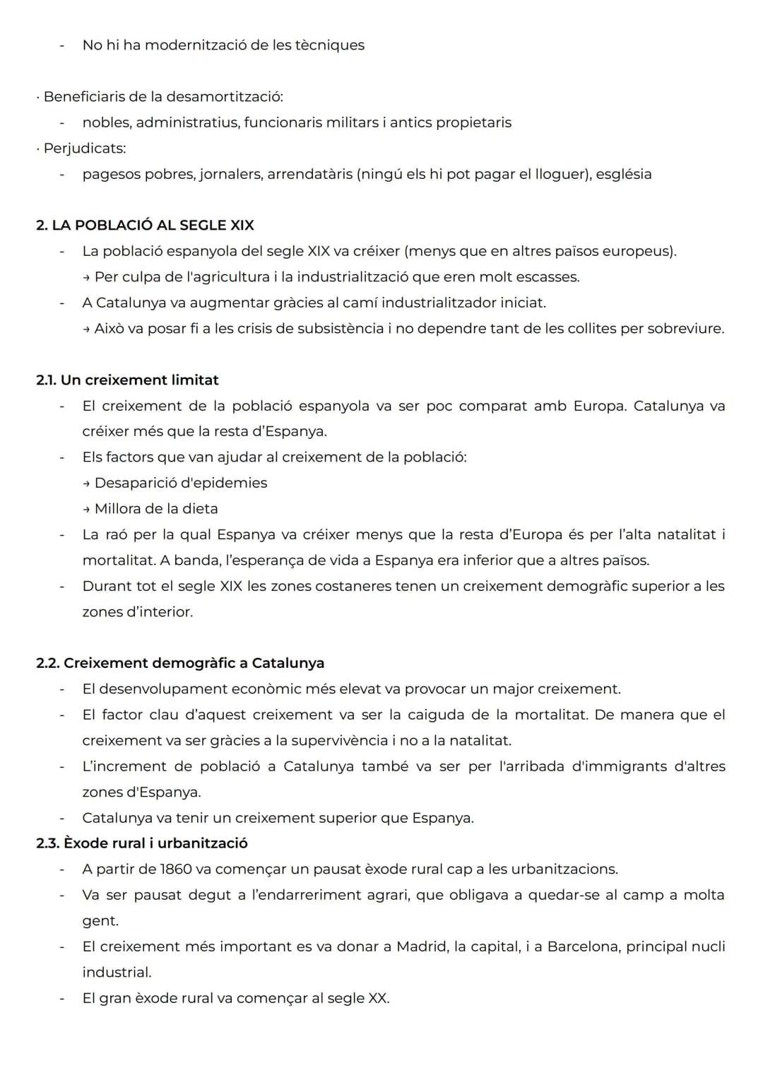 TRANSFORMACIONS AGRÀRIES I PROCÉS INDUSTRIAL (1833-1900)
1. L'AGRICULTURA, ENTRE LA REFORMA I L'ESTANCAMENT
- L'endarreriment econòmic espa