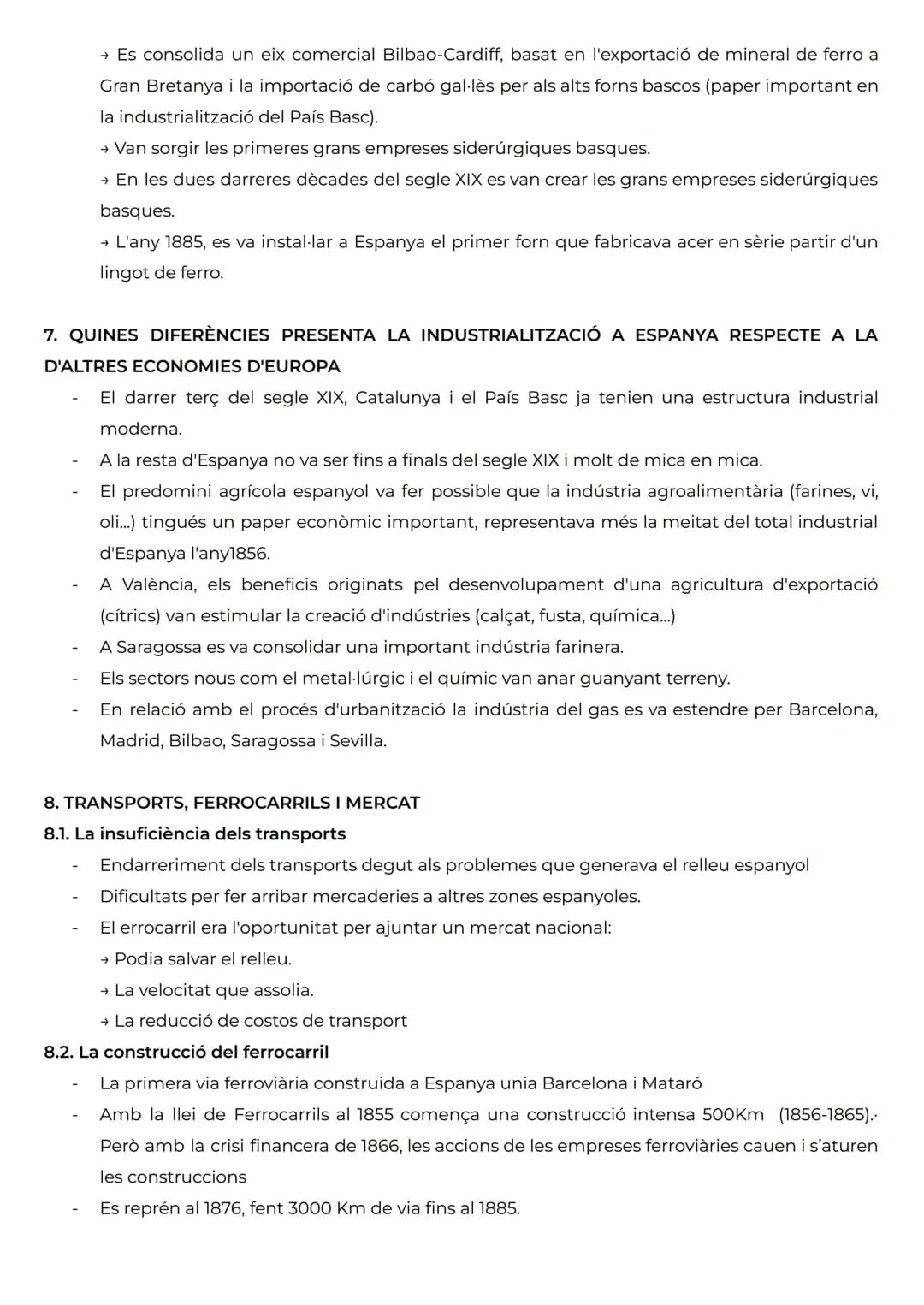 TRANSFORMACIONS AGRÀRIES I PROCÉS INDUSTRIAL (1833-1900)
1. L'AGRICULTURA, ENTRE LA REFORMA I L'ESTANCAMENT
- L'endarreriment econòmic espa