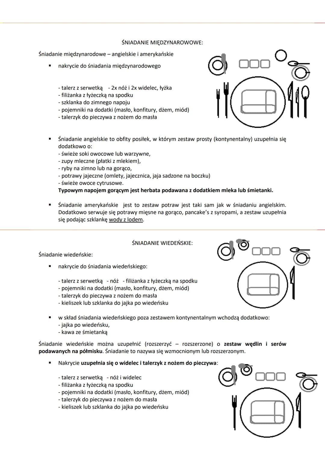 # ŚNIADANIA SPECJALNE:
* śniadanie z szampanem występuje rzadko. Organizowane jest głównie dla gości VIP.
Serwowane jest pomiędzy 10,