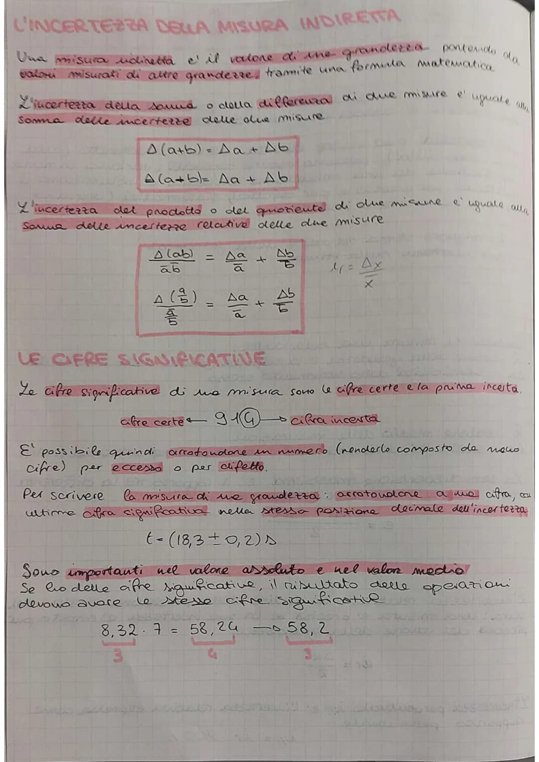 # le incertezze
Lincertezza e l'errore delle misure
Ottenere una misura esatta e' impossibile, infatti ad
ogni misura è associata un'incer