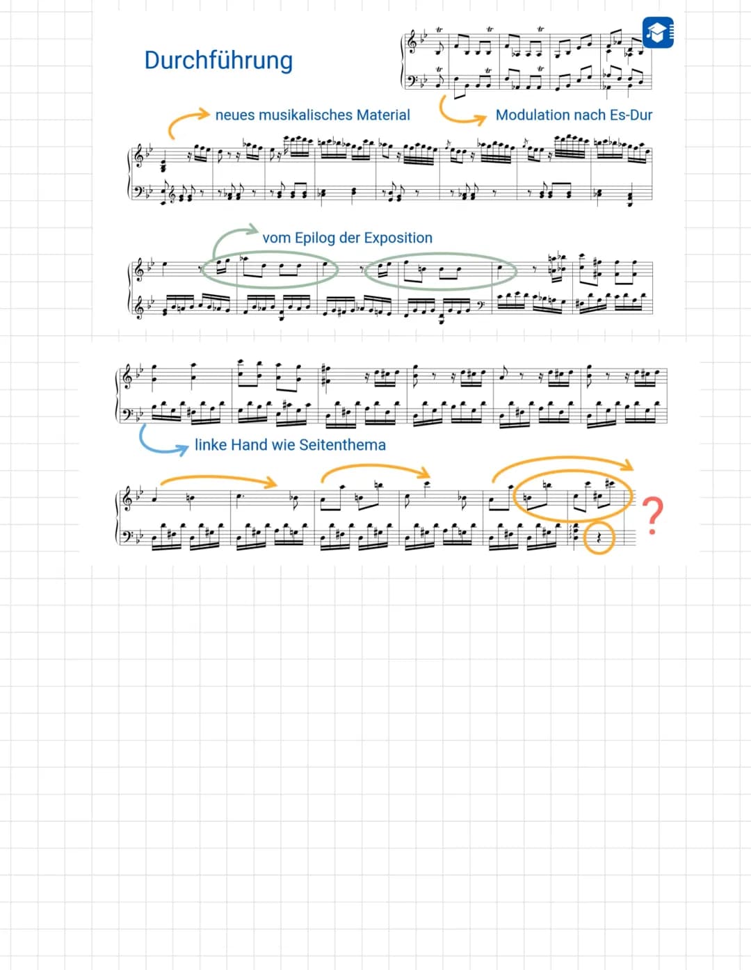 # Sonatenhauptsatzform
Sonaten hauptsatzform.
(= klingen)
Instrumentalwerte
erste Satz
→Struktur (B. Lied:
In sich geschlossene
Musik