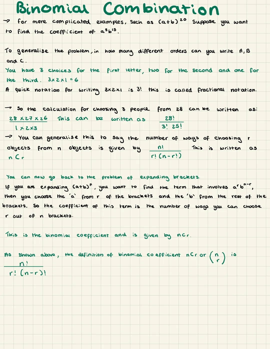 # Binomial Expansion
3 types of binomial expansion.
* (1+x)"
* (1 tax)"
where a is a constant
* (b+ax)"
where 'a' & '16' ar