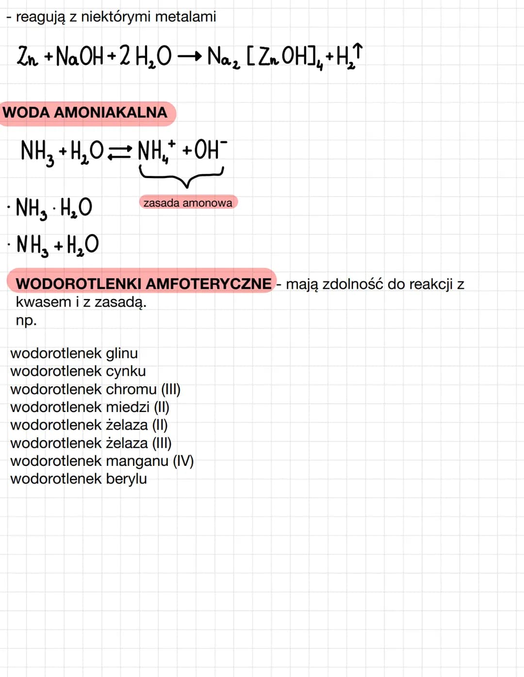 # WODOROTLENKI
związki chemiczne zbudowane z kationów metali i anionów
wodorotlenkowych.
WZÓR OGÓLNY
nI
M(OH)n
Mn+-kation metalu
OH anio