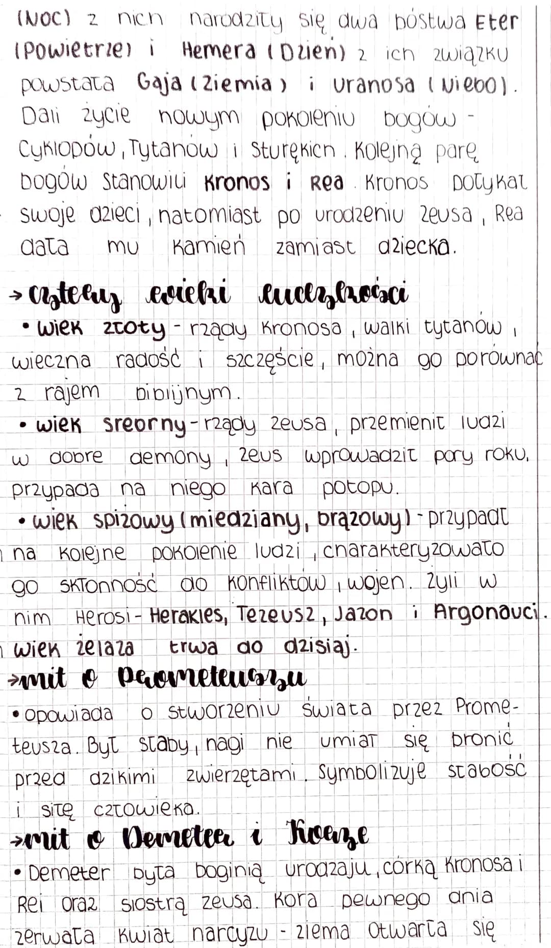 # Mity Gracorie
→mit-to greckie mythos, oznacza stowa, mowe,
a także historię, opowieść. Potoczna definicja
mitu głosi, że mity są opowieśc