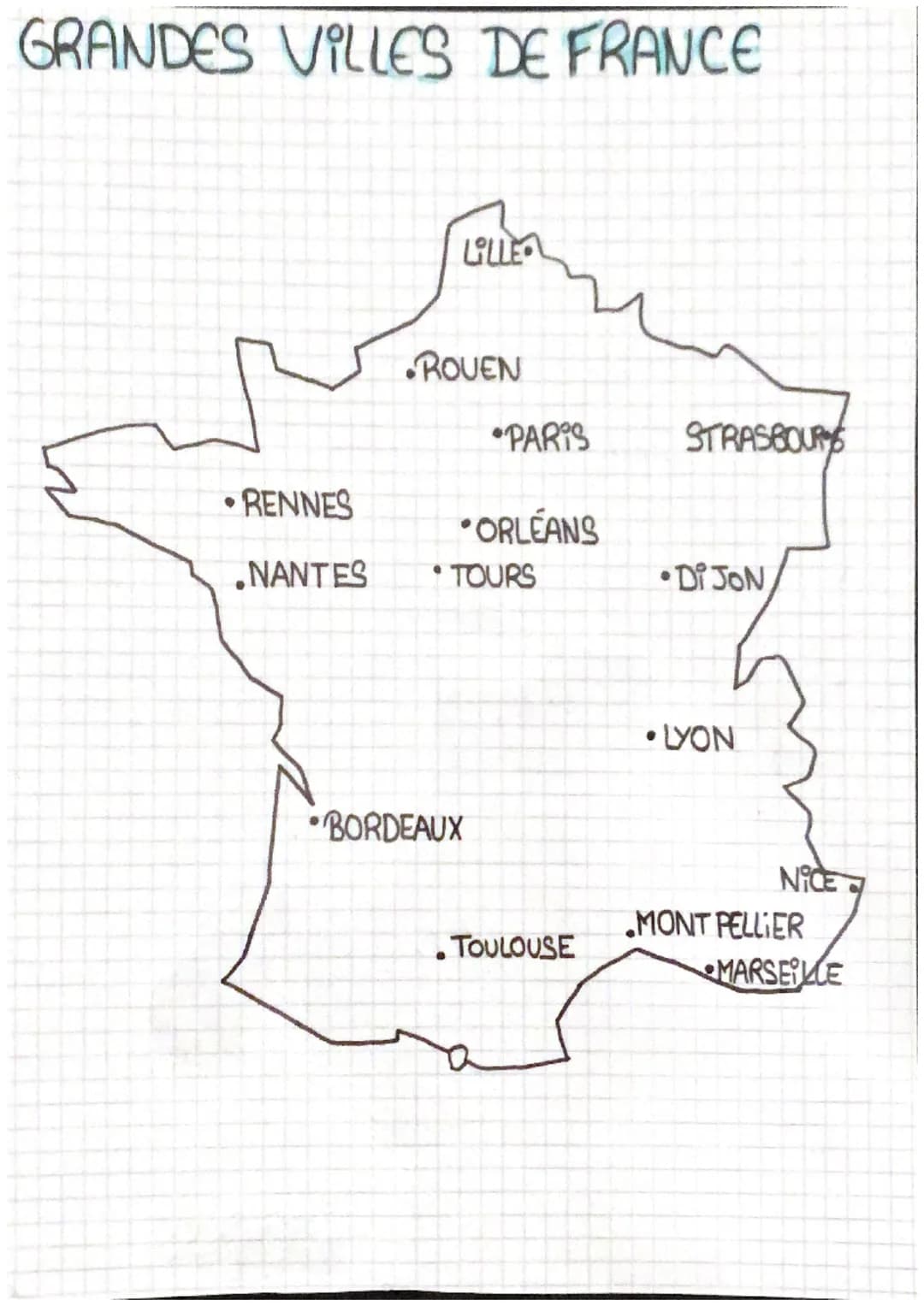# GRANDES VILLES DE FRANCE
ROUEN
•PARIS
STRASBOUR
• RENNES
•ORLÉANS
NANTES
• TOURS
•Di JON
• LYON
• BORDEAUX
NICE
MONT PELLIER