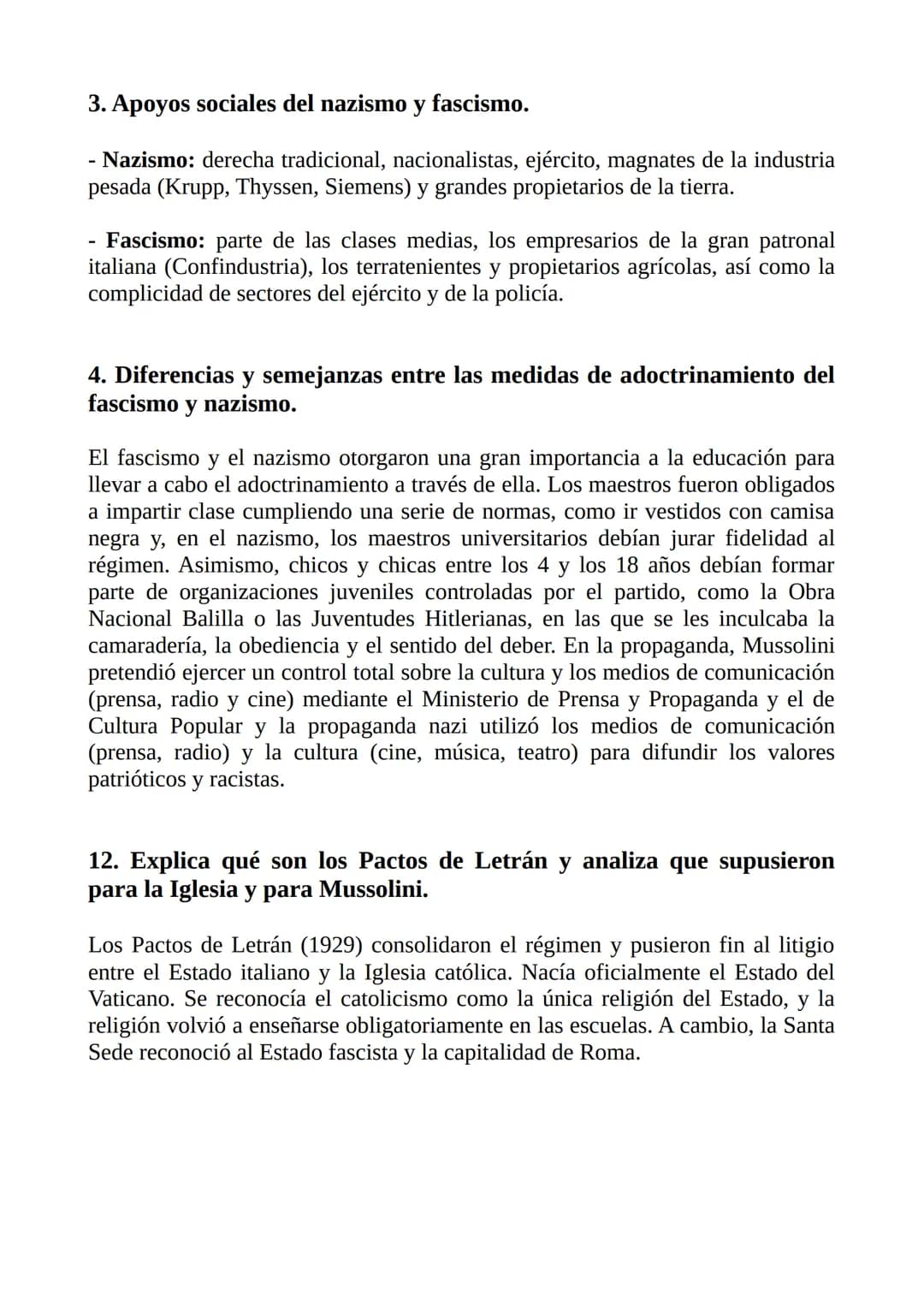 # APUNTES EXAMEN HISTORIA
TEMA 10: EL ASCENSO DE LOS TOTALITARISMOS LOS FASCISMOS, EL NAZISMO Y
EL STALINISMO
1. Glosario:
- Democracia: