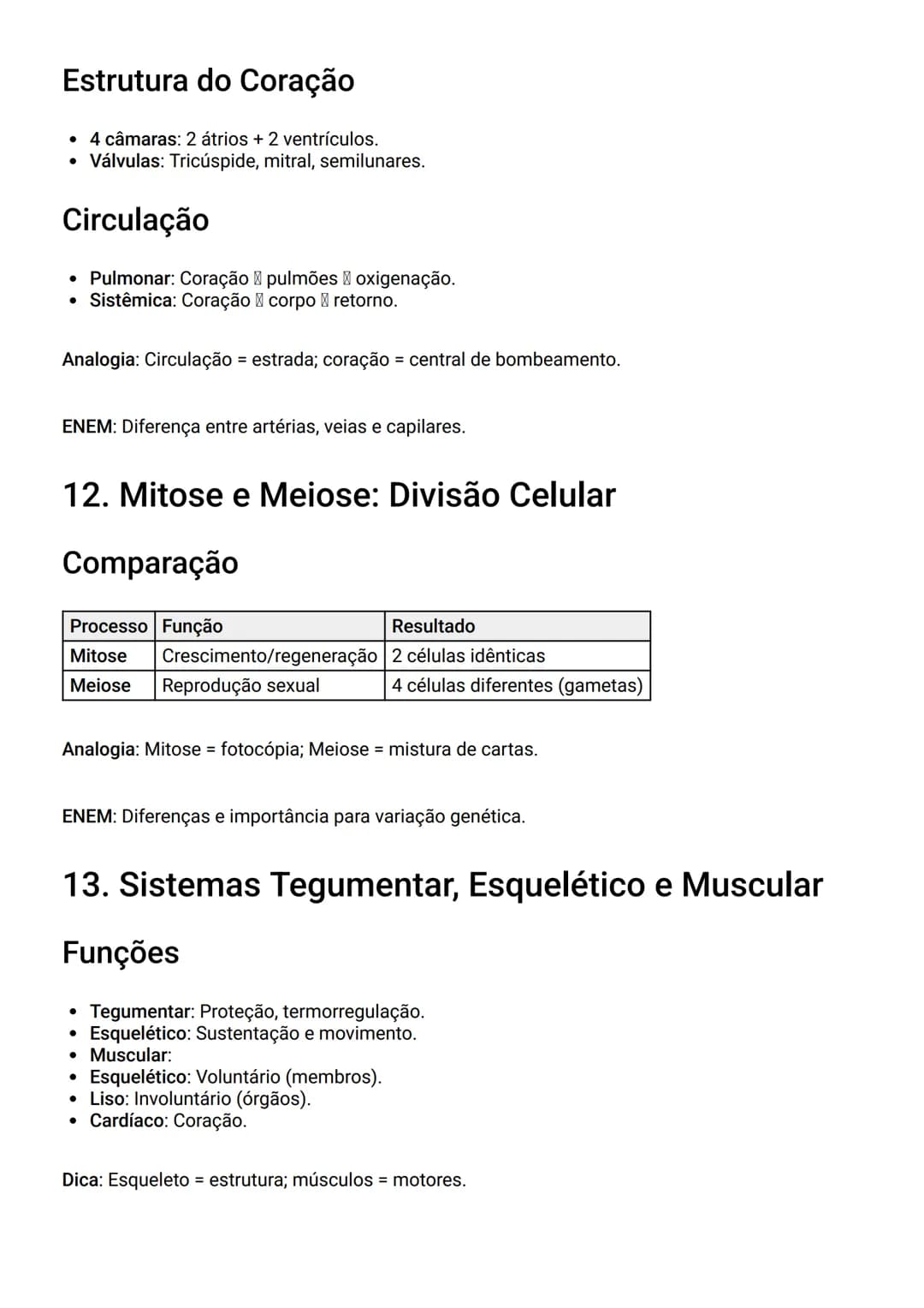 # Resumo de Biologia para ENEM - Versão
Melhorada
1. Ecologia: População, Comunidade e Ecossistema
Definições
* População: Grupo de ind