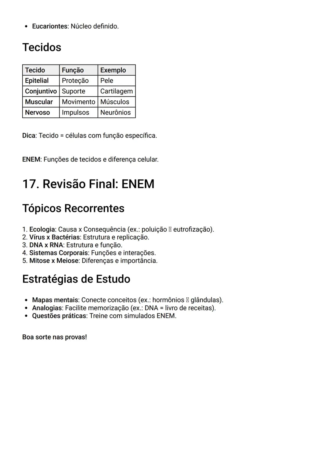 # Resumo de Biologia para ENEM - Versão
Melhorada
1. Ecologia: População, Comunidade e Ecossistema
Definições
* População: Grupo de ind