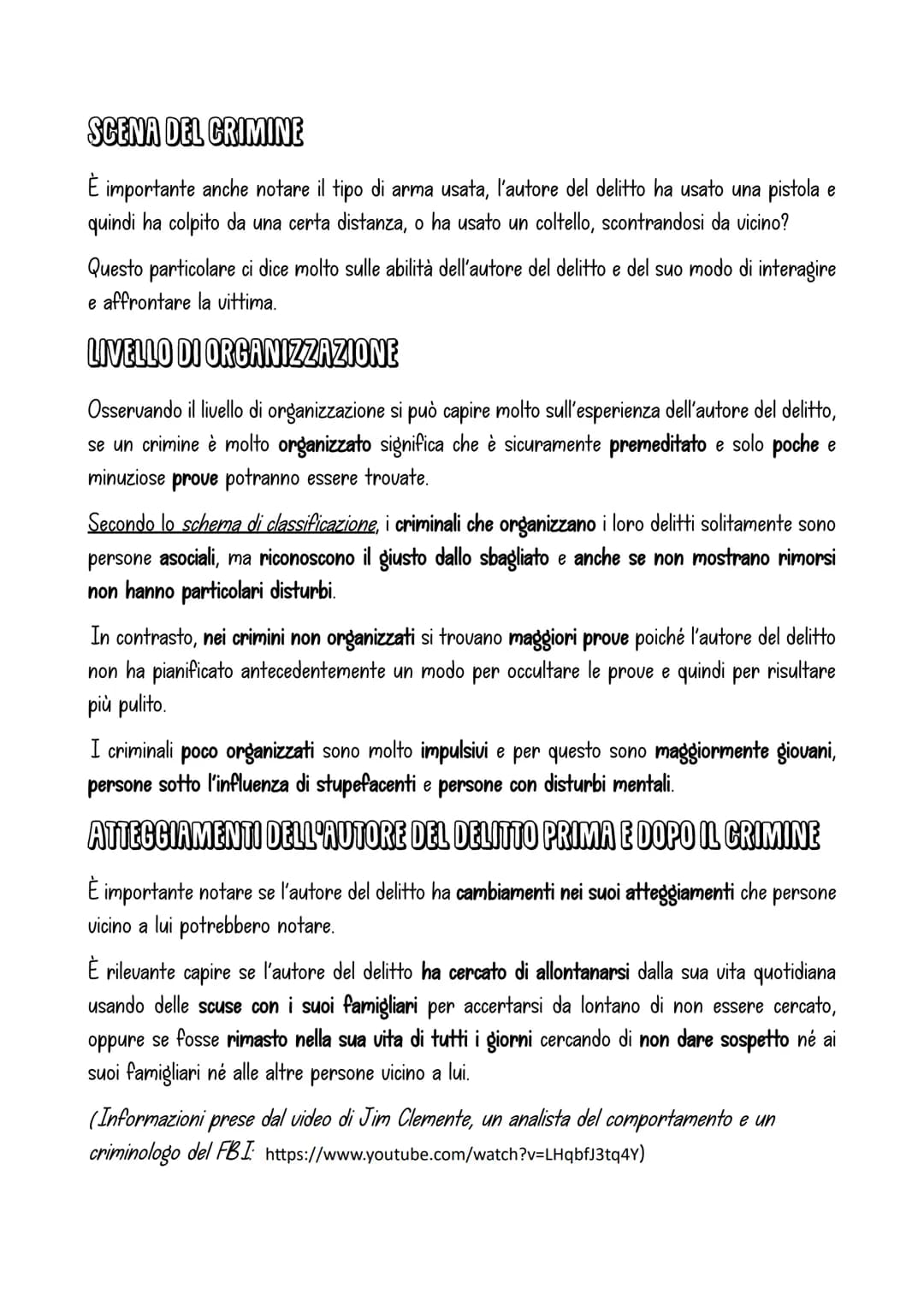 # CriminoLOGIA (MODULO 3)
Sebbene il concetto di "criminal profiling" sembri complicato, ha un obiettivo fondamentale:
raccogliere prove su