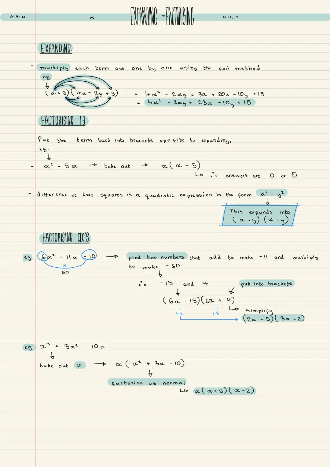 YEAR 12
PURE MATHS
NOTEBOOK
AC/MB
Topics to focus on
exponential + log modelling
translating graphs. PURE MATHS YEAR 1 CONTENTS
1
2
3