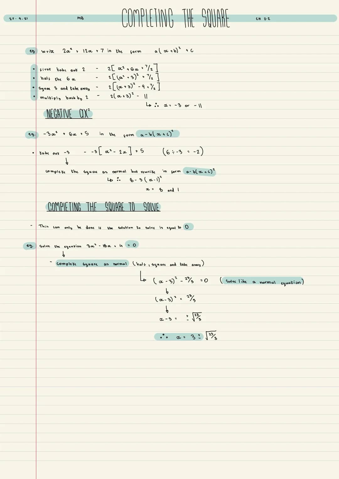 YEAR 12
PURE MATHS
NOTEBOOK
AC/MB
Topics to focus on
exponential + log modelling
translating graphs. PURE MATHS YEAR 1 CONTENTS
1
2
3