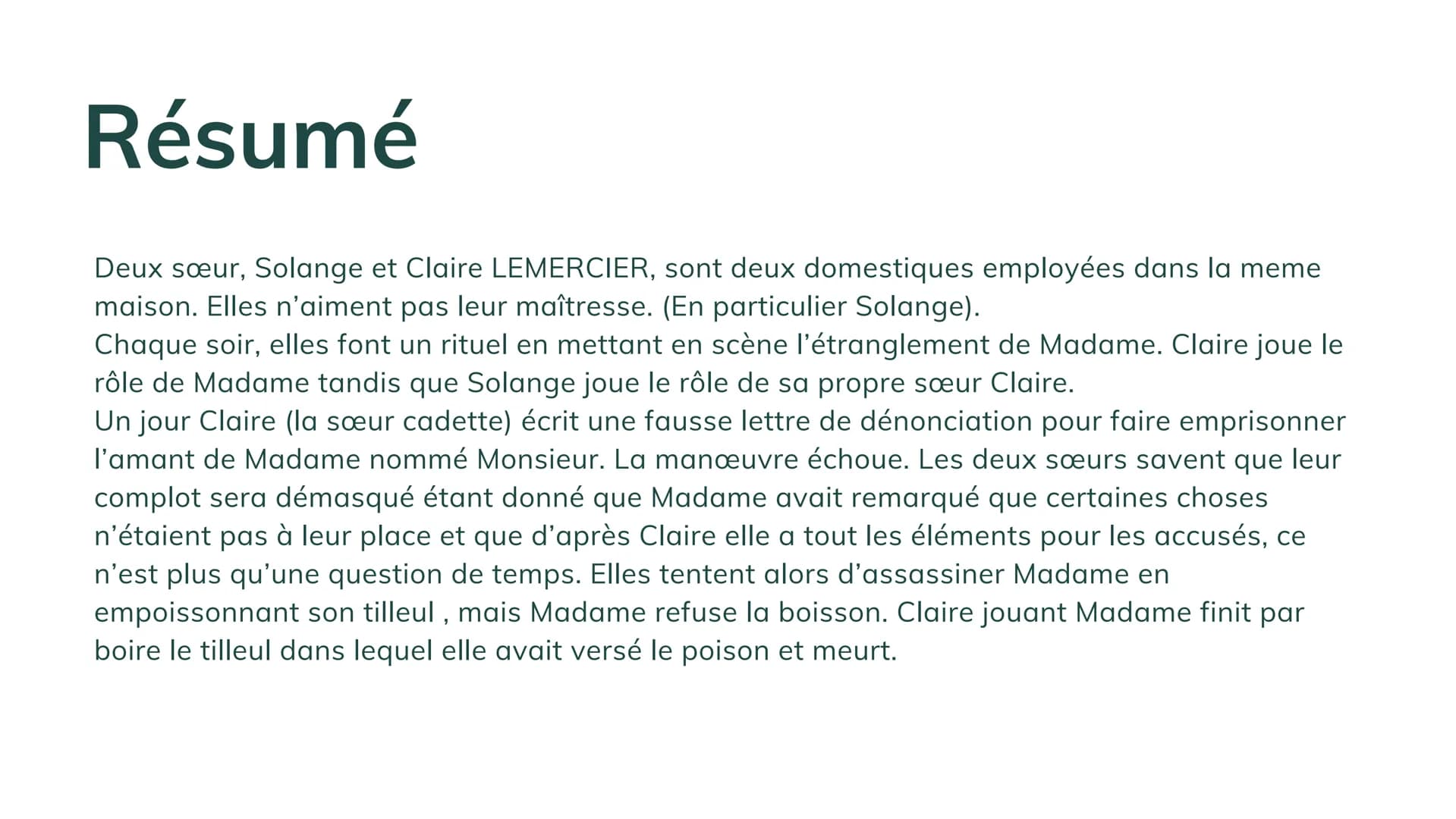TEXTE INTÉGRAL
OF DOSSIER
CLASSICOLYCÉE
Les Bonnes
Jean Genet
BELIN GALLIMARD
Les bonnes -
Jean GENET
RAJALATHAN ABISHIGA 1F Jean Gene