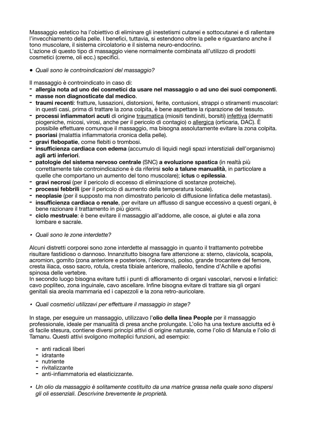 DOMANDE GENERALI
• Quali sono gli strati della pelle?
La pelle è formata dall'epidermide costituente la parte superficiale, dal derma sepa