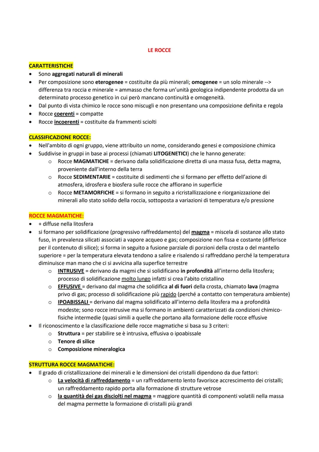 # MINERALI
CARATTERISTICHE
- Corpi inorganici naturali = formati in seguito a processi spontanei
- sono solidi naturali cristallini caratt