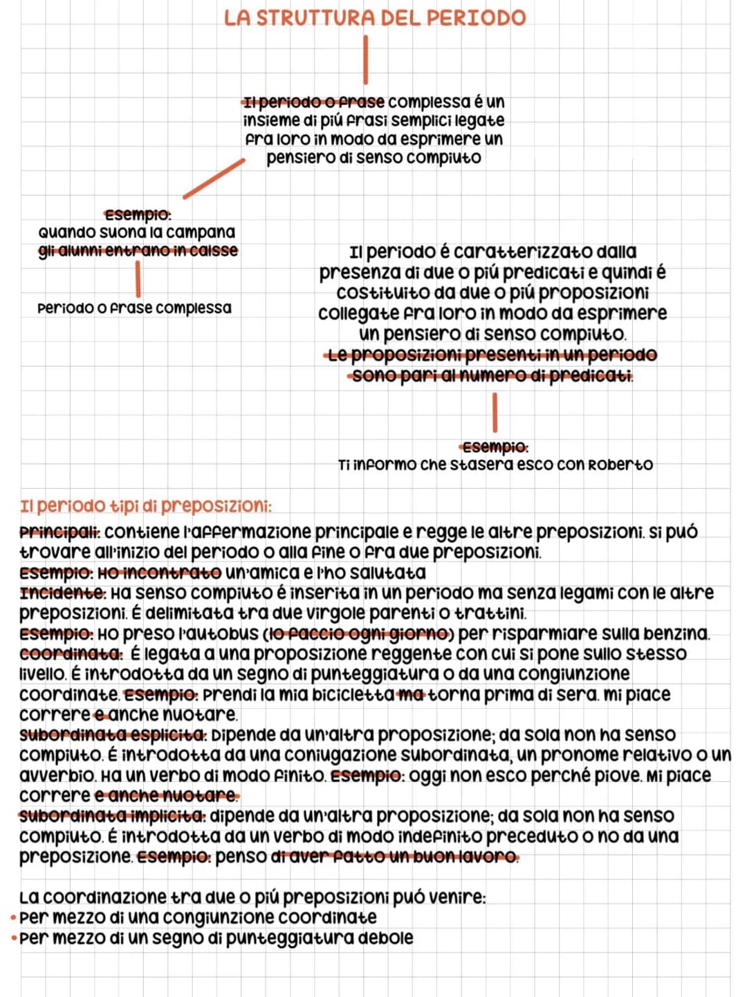 # LA STRUTTURA DEL PERIODO
Il periodo o prase complessa é un
insieme di piú frasi semplici legate
fra loro in modo da esprimere un
pensiero