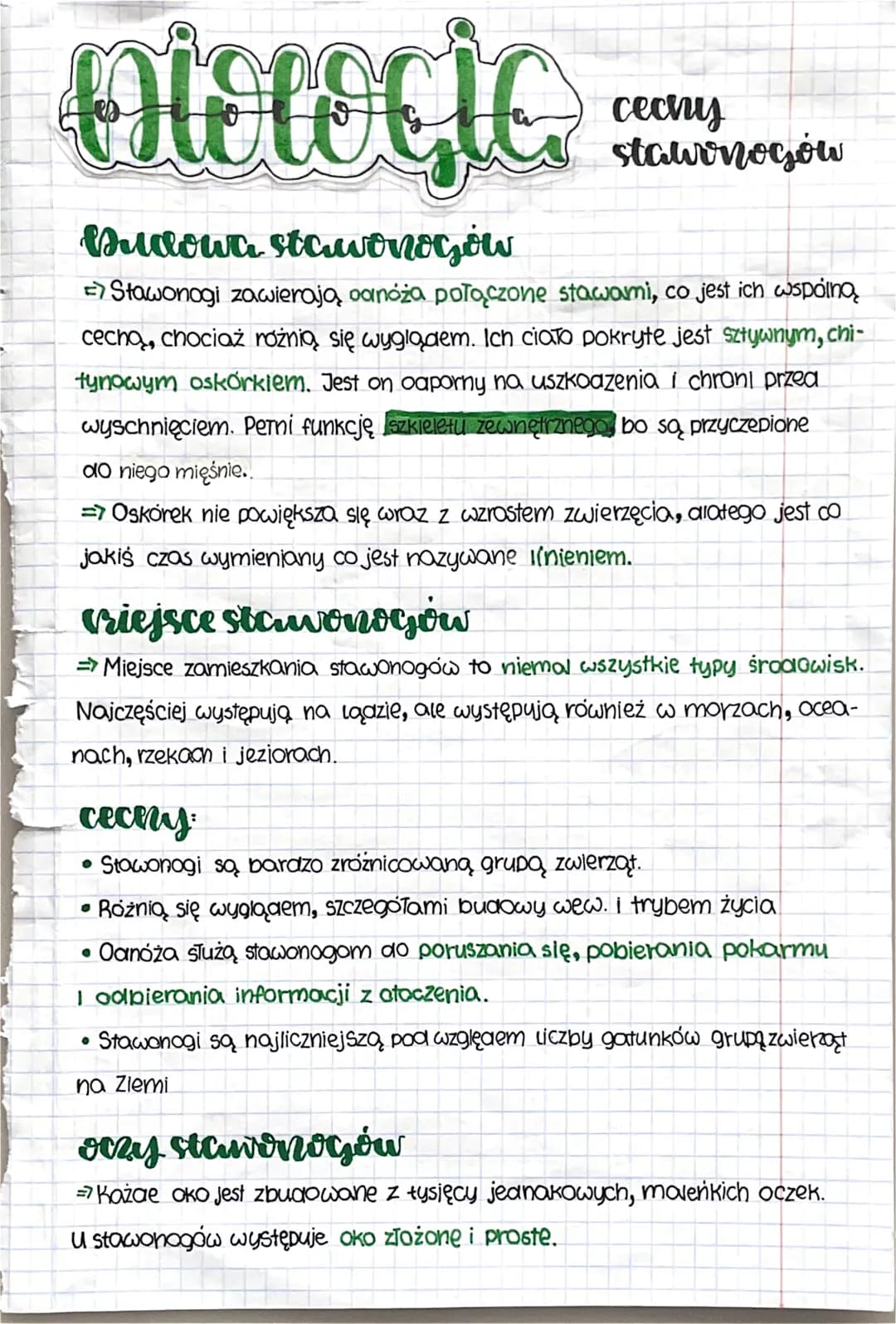 stawinogów
Власта ѕtоonogów
=>Stawonogi zawierają oanóża połączone stawami, co jest ich wspólną
cechą, chociaż różnią się wyglądem. Ich ci