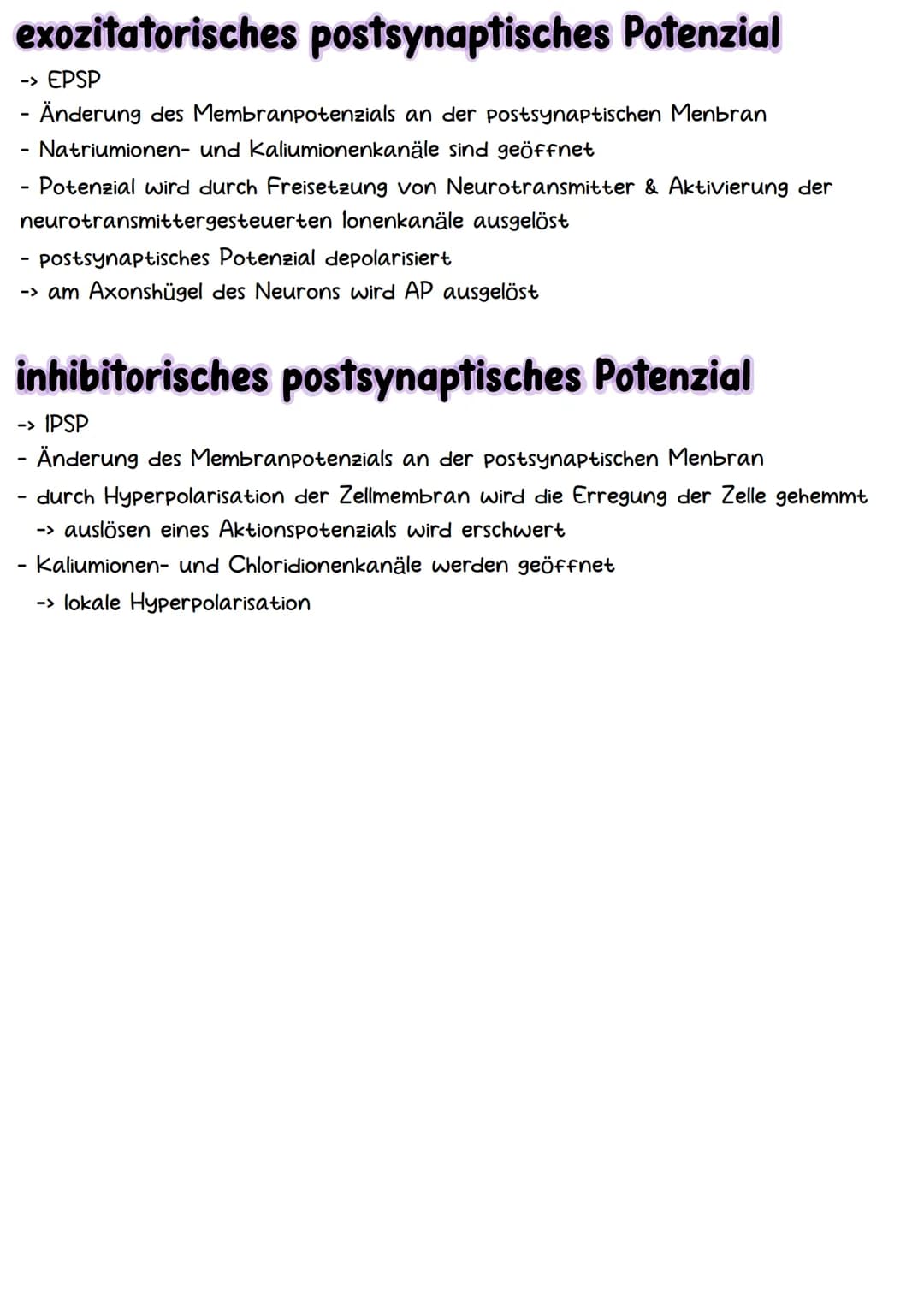 # Neurobiologie # Aufbau & Funktion der Nervenzelle
-Dendriten
-Axonhügel
-Axon
Hüllzellen
(Schwann-Zellen)
-Synapsen
-Ranviersche Schnürr