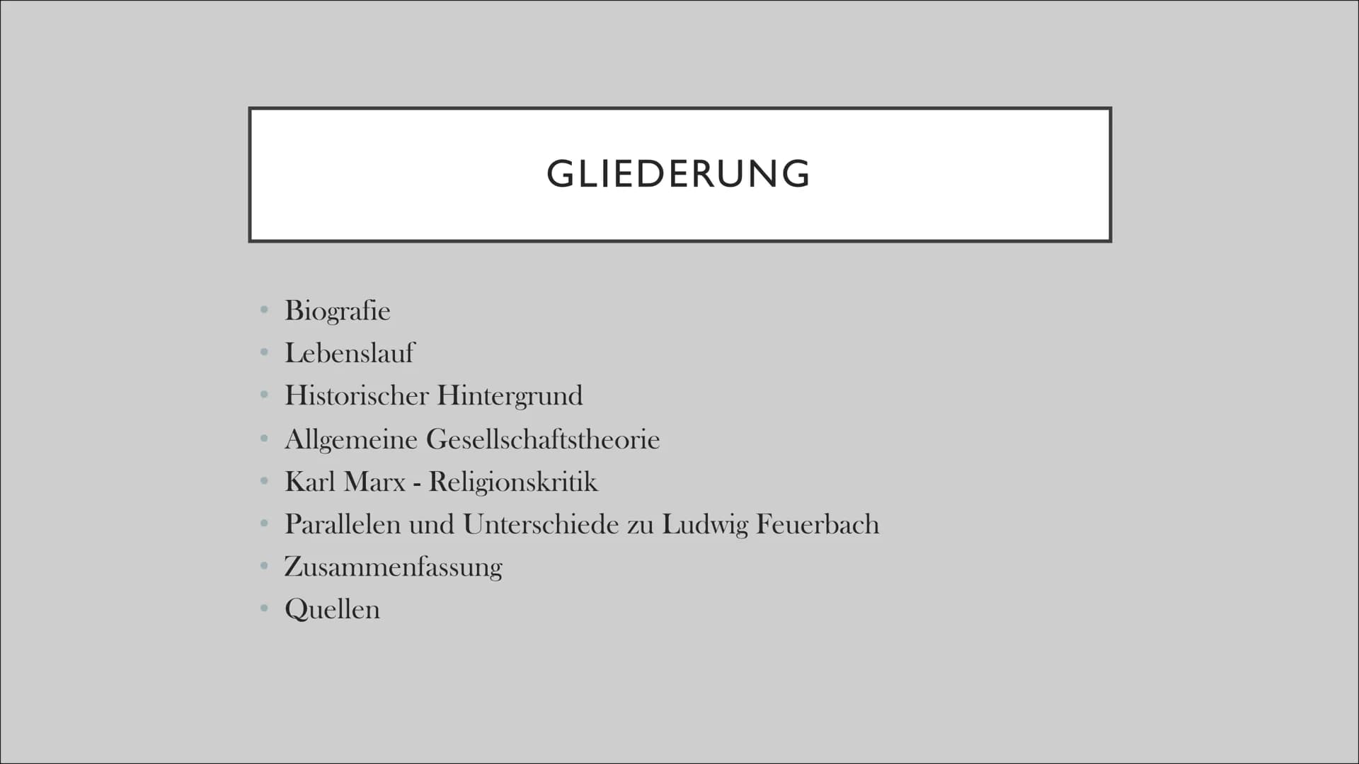 # KARL MARX
GESCHICHTLICHEN&BIOGRAFISCHEN HINTERGRUND
Emily
G1 eR GLIEDERUNG
• Biografie
• Lebenslauf
• Historischer Hintergrund
• Allge