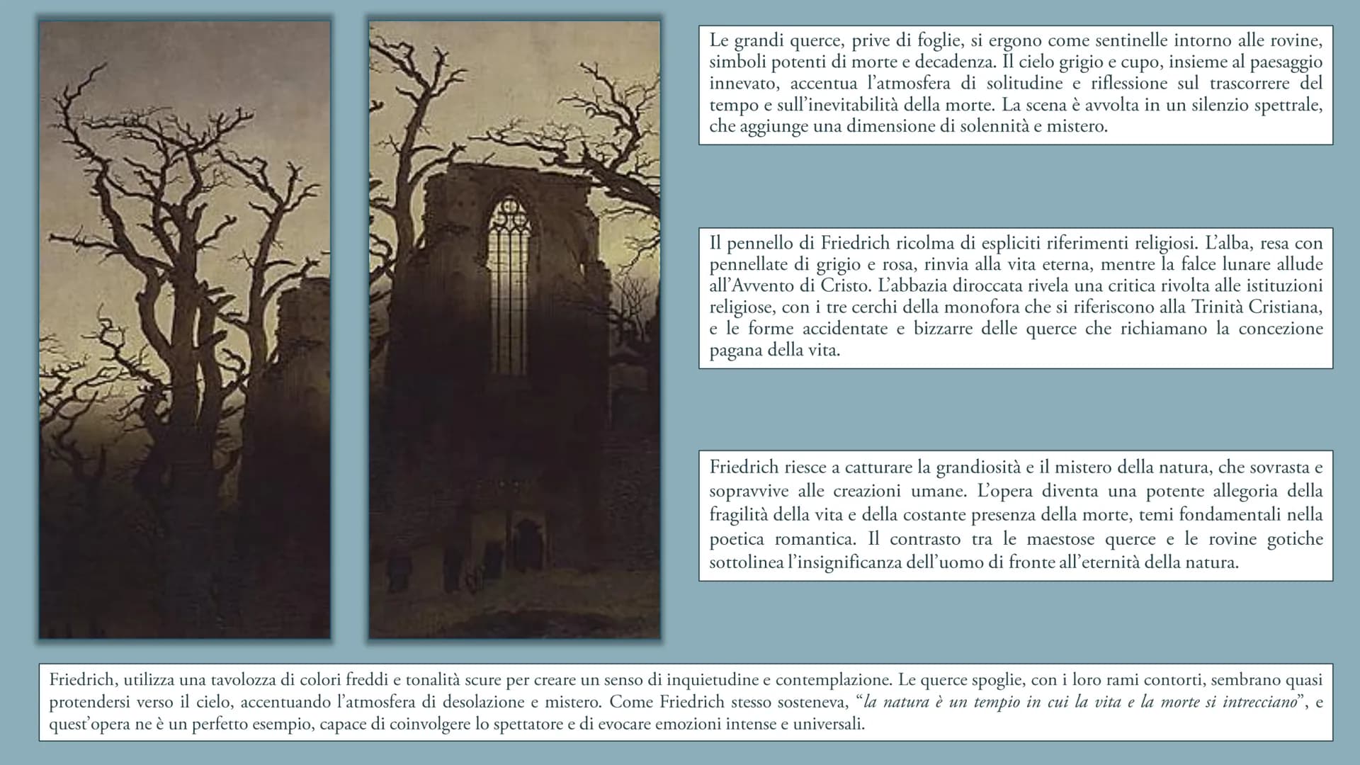 Caspar David Friedrich
«L'unica vera fonte dell'arte è il nostro cuore»
Caspar David Friedrich nasce il 5 settembre 1774 a Greifswald, una